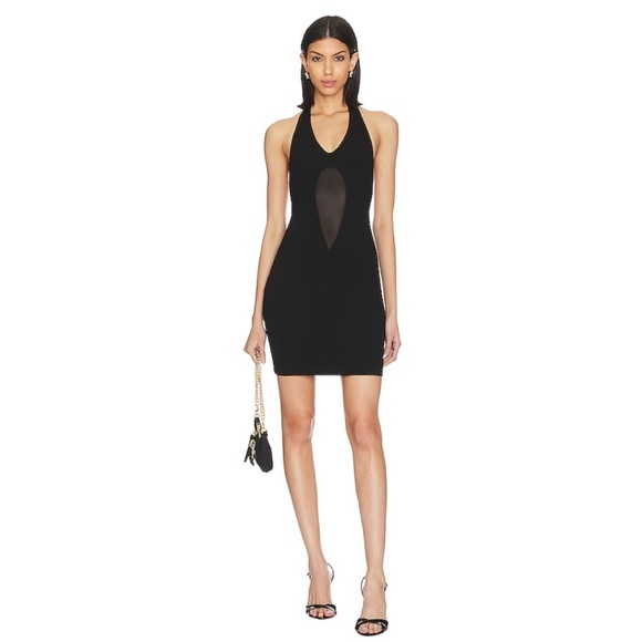Victor Glemaud Dresses & Skirts - VICTOR GLEMAUD Halter Mini Dress in Black Women’s Size XS